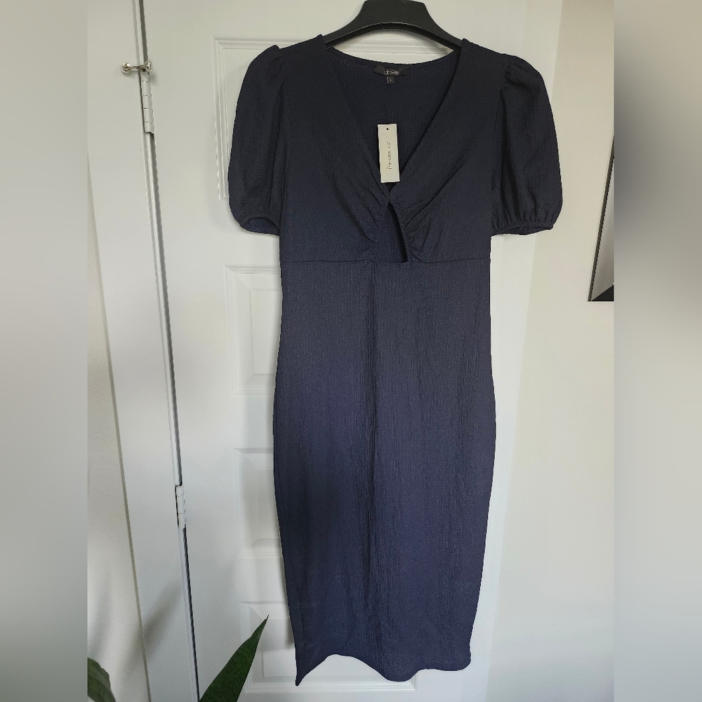 Elegant Navy Blue Dress